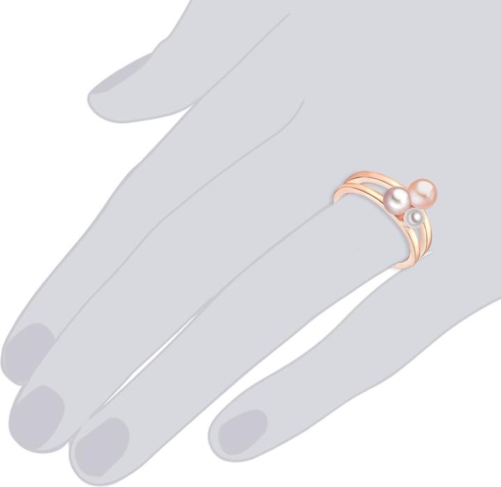 Immagine prodotto Lulu & Jane Perla d'acqua dolce in argento 925 - Oro rosa - 33288 (56, 925 Argento)