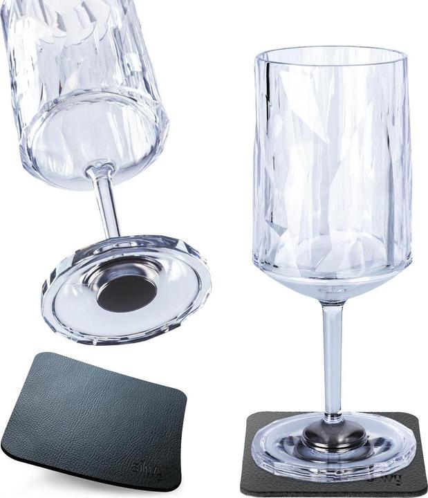 Produktbild Silwy Magnet-Kunststoffgläser Wein (30 cl, 2 Gläser, Weingläser Set)