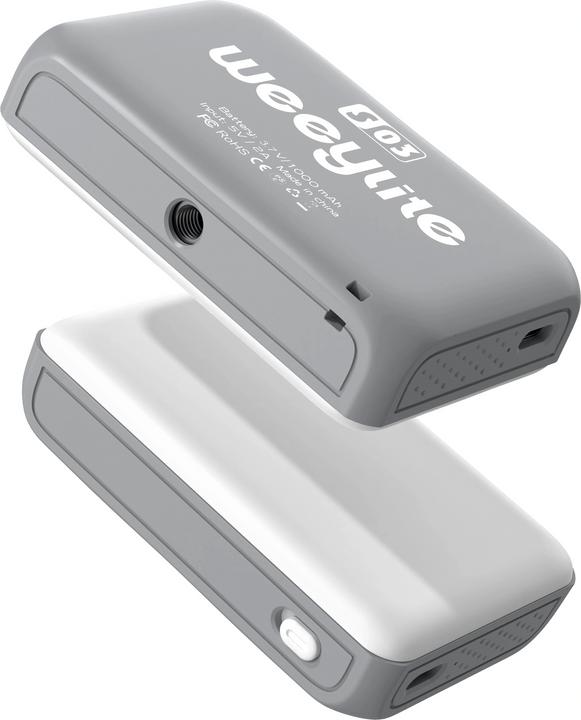 Actual product image Weeylite S03 portable pocket RGB Light Grey