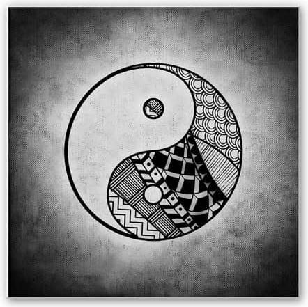 Produktbild Trenddeko Yin und Yang - quadratisch (70 x 70 cm)