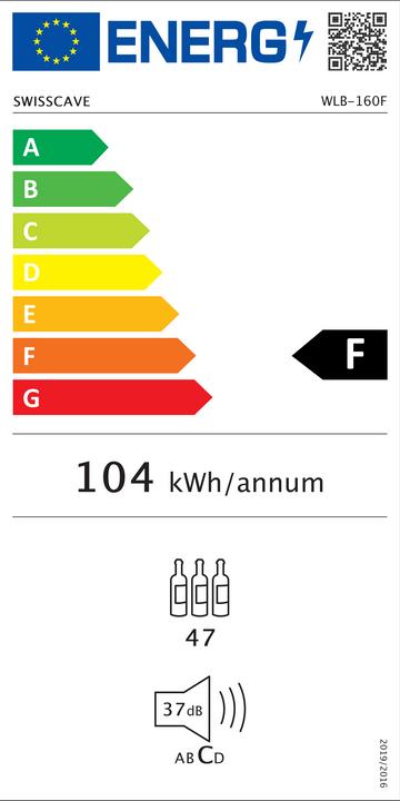 Energie-Label Swisscave WLB-160F