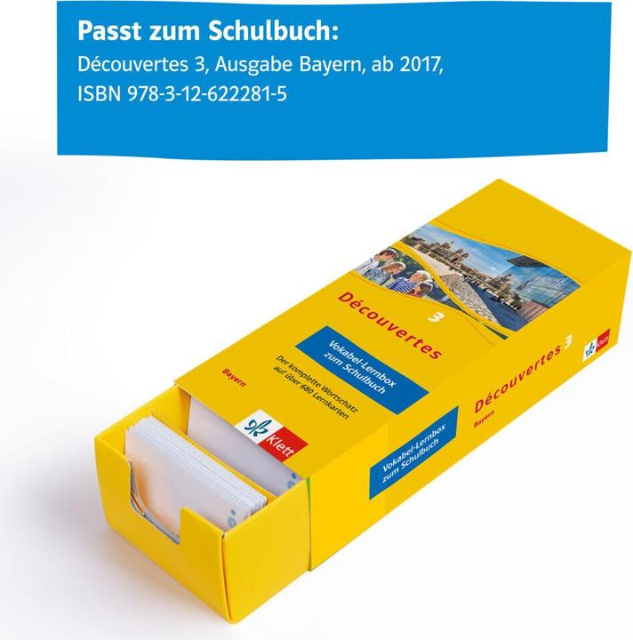 Produktbild Découvertes 3 Bayern (ab 2017) - Vokabel-Lernbox zum Schulbuch 3. Lernjahr (Deutsch, Französisch, 2021)