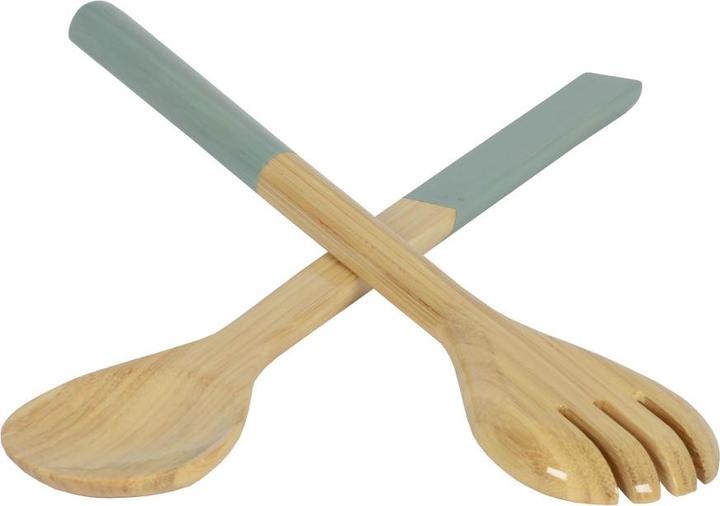 Immagine prodotto Albert L. dot) Server per insalata in bambù maxi blu ghiaccio 2 pezzi (Server insalata)