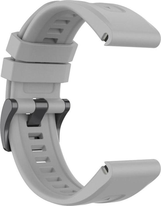 Actual product image OEM Strap Silicone strap for GARMIN FENIX 3 / 3HR / 5X / 6X / 6X Pro / 7X / 7X Pro grey (12) (26 mm, Silicone)