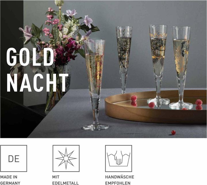 Produktbild Ritzenhoff Goldnacht (20.50 cl, 2 Gläser, Sektgläser)