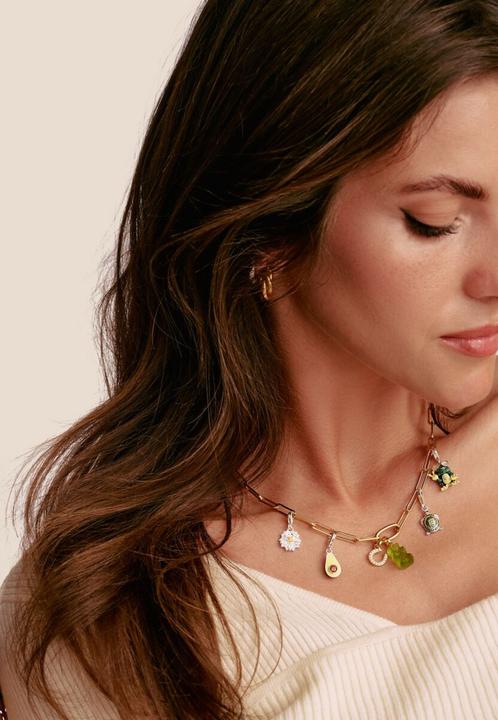 Immagine prodotto Thomas Sabo Charm-Anhänger Hufeisen mit Steinen Connect vergoldet (Argento 925)