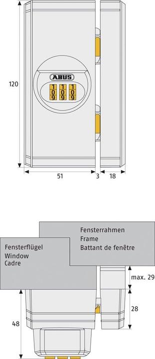 Produktbild Abus FTS106 W EK