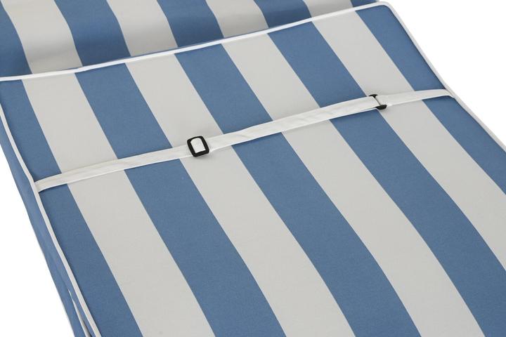 Produktbild DKD Home Decor Liegestuhlkissen Hängematte Weiss Himmelsblau 190 x 60 x 5 cm