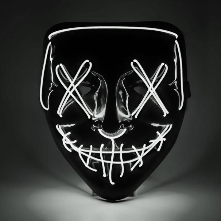 Image du produit Out of the blue LED Horror Maske White