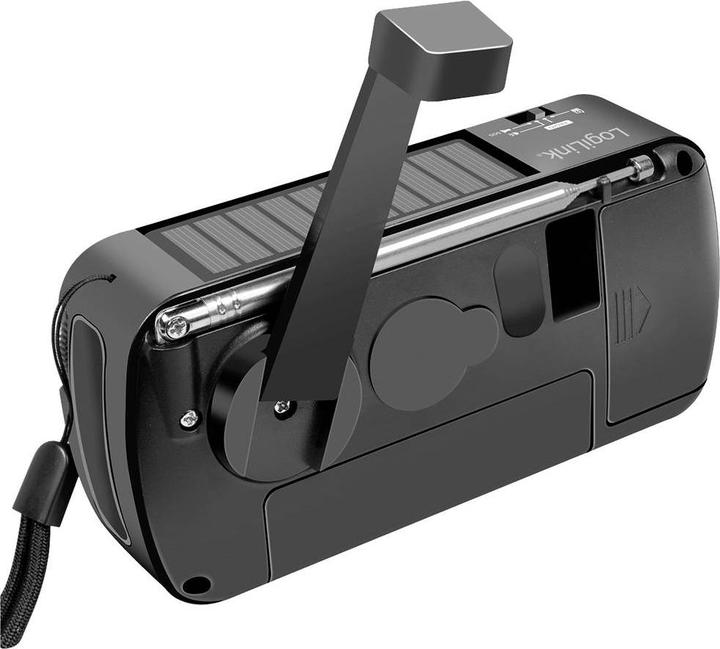 Productafbeelding LogiLink Dynamo handslinger radio (MW, VHF, KW)