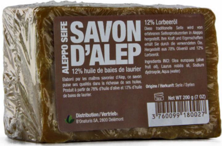 Actual product image B'Onaturis ALEPPO Soap 12 % (Soap lotion)
