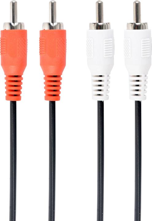 Immagine prodotto Cablexpert CCA-2R2R-6 Cavo audio 1,8 m 2 x RCA Nero (1.80 m, Cinch)