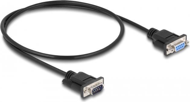 Immagine prodotto Delock Cavo seriale RS-232 D-Sub 9 maschio a femmina null modem con alloggiamento per connettore stretto (0.50 m, VGA)
