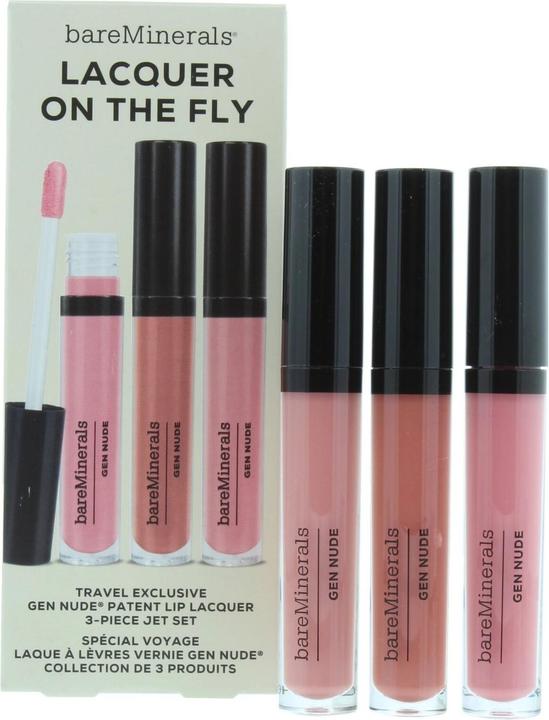 Image du produit Bare Minerals bareMinerals Gen Nude Lip Lacquer Trio Coffret de 3 gloss - Can't Even, Dahling, Major (3.7m