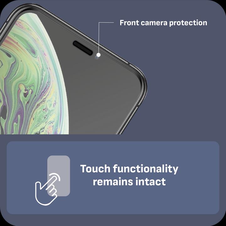 Produktbild Cazy Schutzglass Kompatibel mit iPhone X/Xs Tempered Glass Hülle Kompatibel - 1 Stück (1 Stück, Apple iPhone XS, Apple iPhone X)