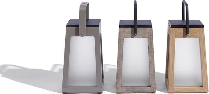 Produktbild Les Jardins Tecka Solarlaterne Teck 300 lumens (15 x 15 x 25 cm, 1 x)