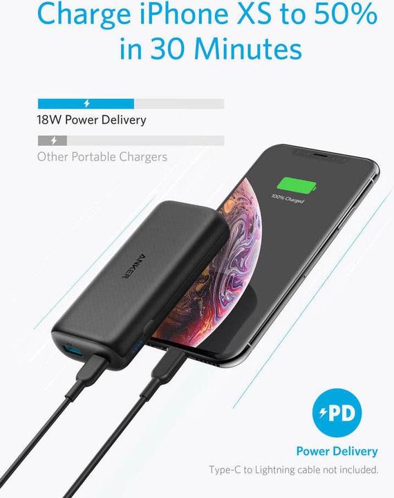 Image du produit Anker PowerCore 10000 PD (10000 mAh, 28 W, 37 Wh)