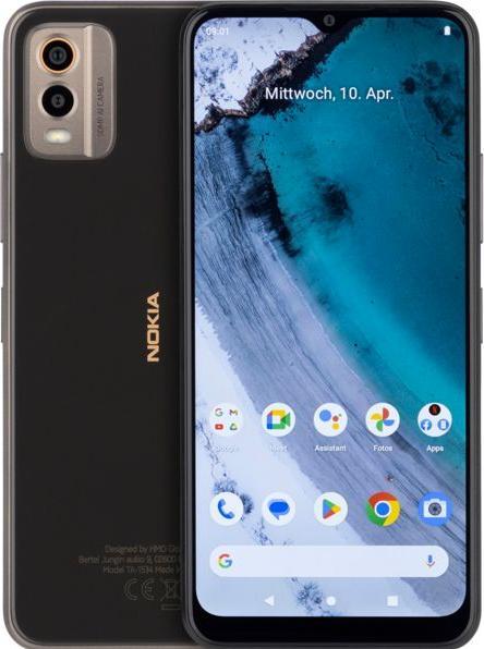 Actual product image Nokia C32 (64 GB, Charcoal, 6.52", Dual SIM, 50 Mpx, 4G)