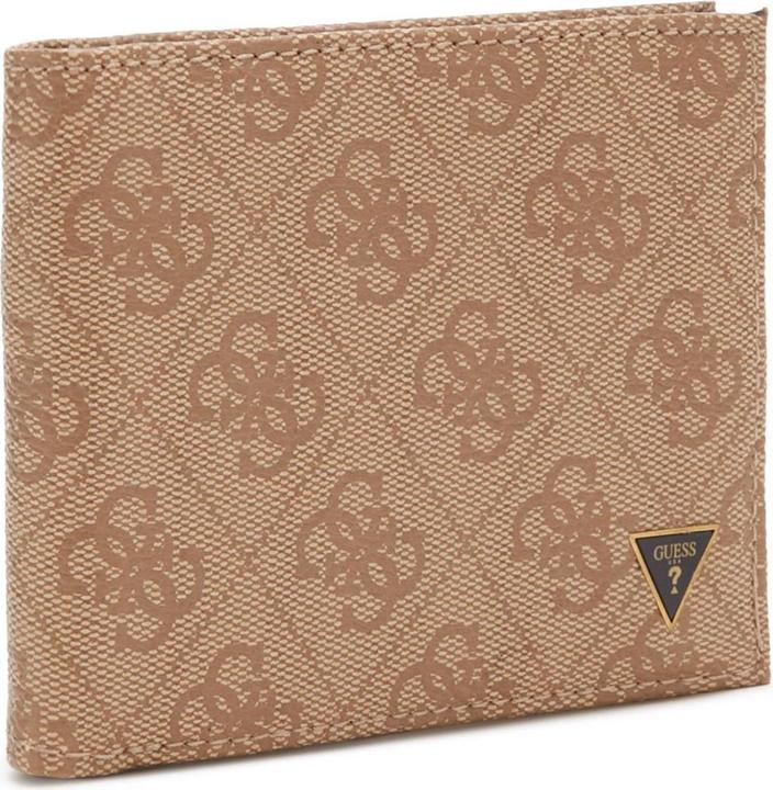 Actual product image Guess Vezzola, Textile Wallet, Small Billfold, SMVZLALEA20, Brown, For Men
