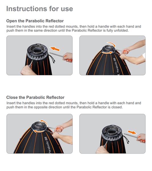 Produktbild Godox Parabolic Light Focusing System, 128cm (Parabole Softbox, 128 cm)