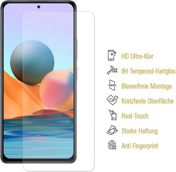 Produktbild Protectorking 1x echtes Tempered 9H Panzerhartglas 3D KLAR (1 Stück, Xiaomi Redmi Note 10 Pro Max)