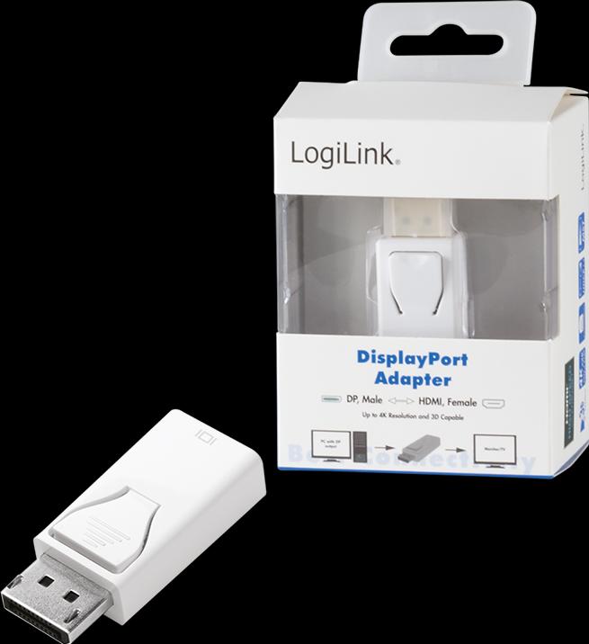 Image du produit LogiLink DisplayPort 1.2 4K vers HDMI (HDMI, 6.20 cm)