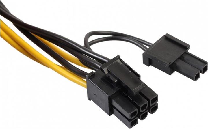 Actual product image PowerGuard PCI-E 8-pin to 2x 8-pin Dual Power Splitter GPU Cable 30cm