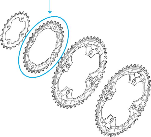 Image du produit Shimano Plateau de pédalier Deore FC-M590 (32)