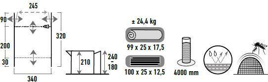 Actual product image High Peak Tramp 2.0 (Dome tent, 17.80 kg, 2 persons)