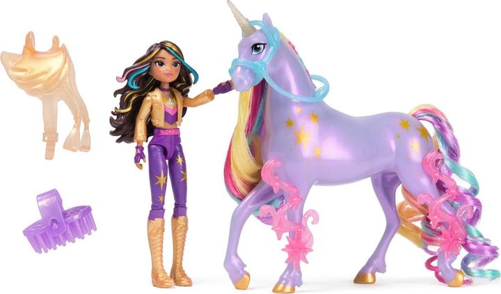 Image du produit Unicorn Academy - Sophia et la licorne Wildstar (avec une vraie crinière et queue et une brosse)