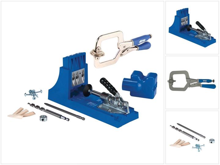 Actual product image Kreg Jig K4 Starter Set ( K4 ) Kit complet d'assemblage pour charpentier + Serre-joint Face Clamp