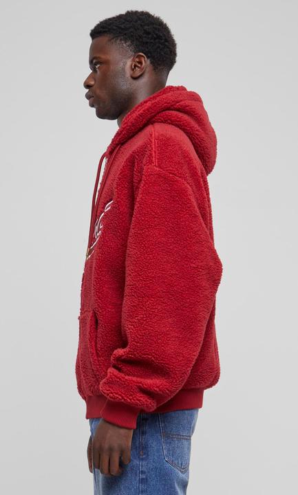 Actual product image Karl Kani KM233-019-2 KK Varsity Teddy Full Zip Hoodie (XXL)