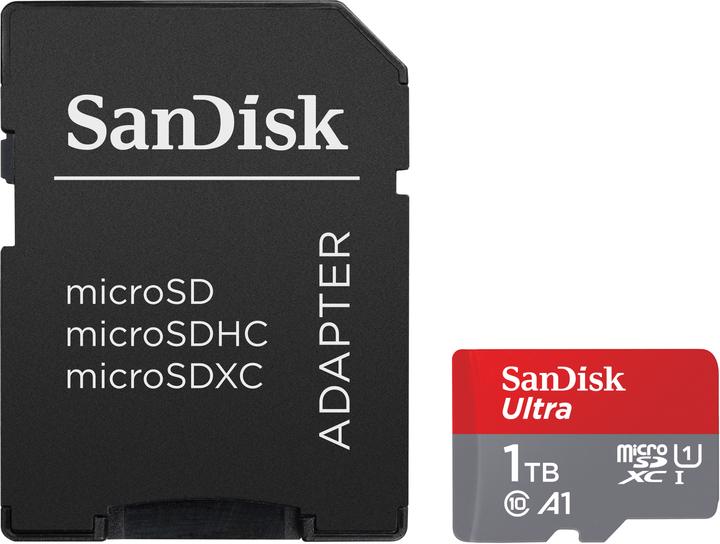 SanDisk Ultra mit Adapter (1000 Go, microSDXC, U1, UHS-I)