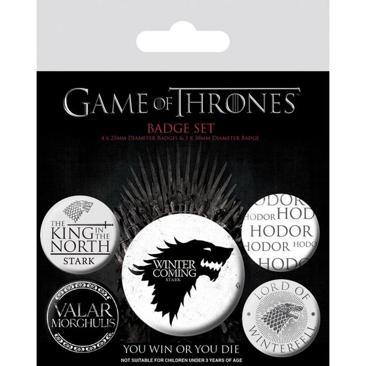 Actual product image Game of Thrones Button Badge (Pack of 5)