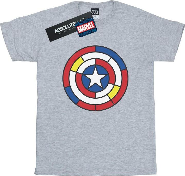 Captain America Stained Glass Shield TShirt (4XL)