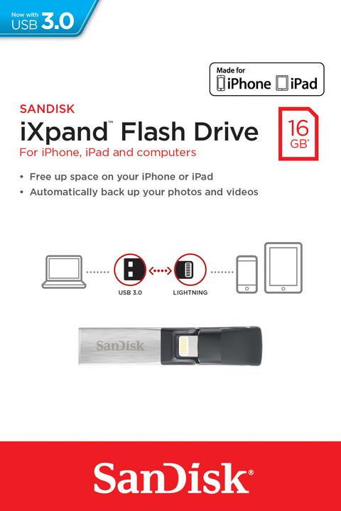 Image du produit SanDisk Clé USB iXpand 16GB (16 Go)