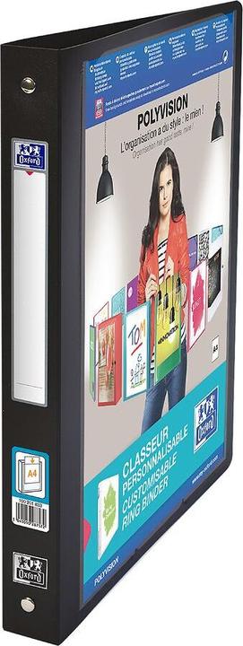 Actual product image Elba Presentation ring binder POLYVISION, 30 mm, assorted made of PP, DIN A4, 4-ring zip mechanism (A4, 30 mm, 12 Piece)