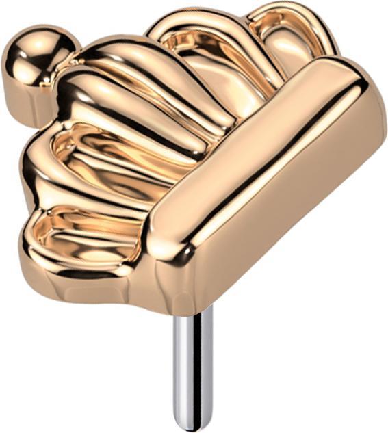 Image du produit Star Piercing Threadless couronne or rose (Titane G23, sans laiton)