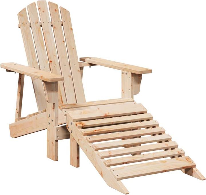 Produktbild VidaXL Adirondack-Stuhl mit Fussstütze
