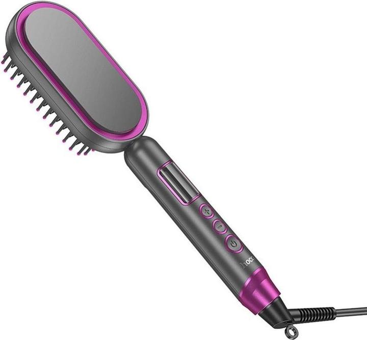 Produktbild Hoco Other electric straightening hair comb with digital display HP44 rose red (Glätteisen)