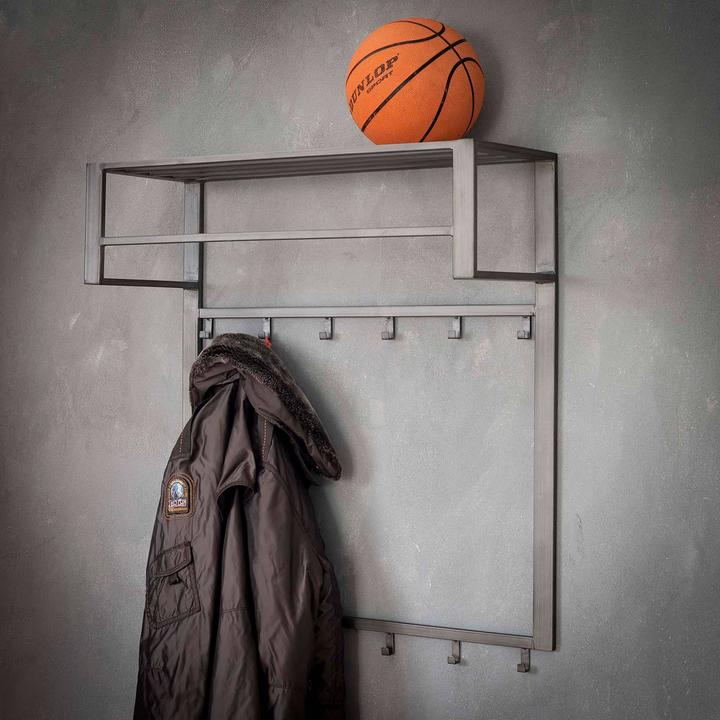 Produktbild zz_ArchivedByPCD_Mutoni industrial Garderobe Industry Haken Stange Hutablage Silber-Finish