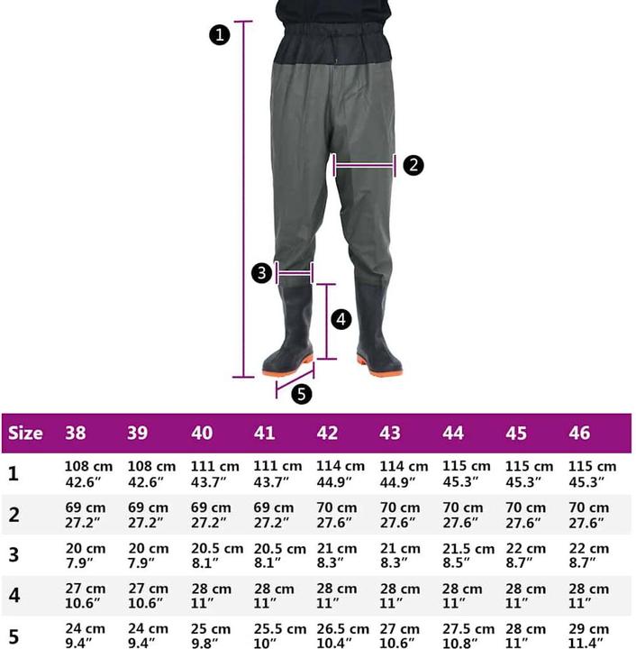 Image du produit VidaXL Waders à la taille avec bottes (44)