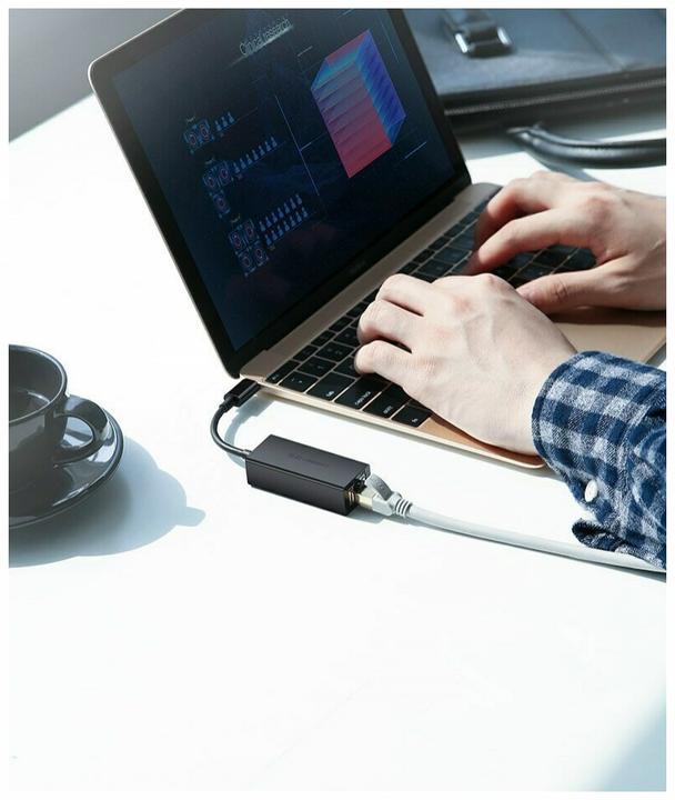 Actual product image Ugreen USB-C to Ethernet Adapter (Ethernet / Lan, 6.20 cm)