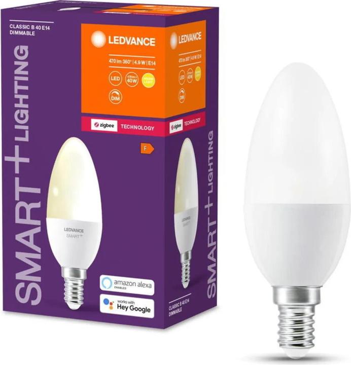 Produktbild Ledvance Smart+ Classic (E14, 4.90 W, 470 lm, 1 x, F)