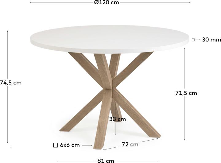 Immagine prodotto Kave Home Argo (120 x 120 cm)