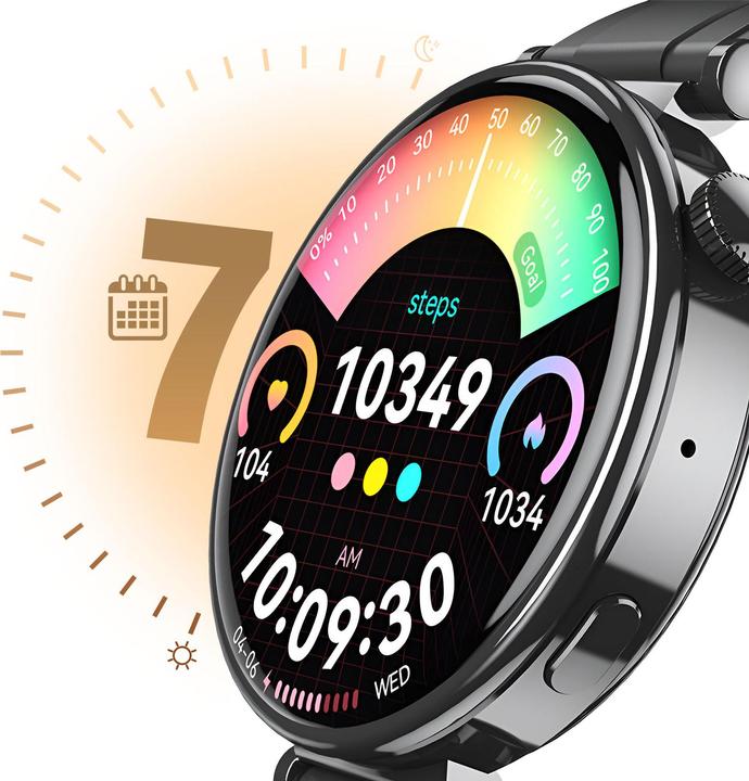 Actual product image xO smartwatch GT4 Mini Amoled black