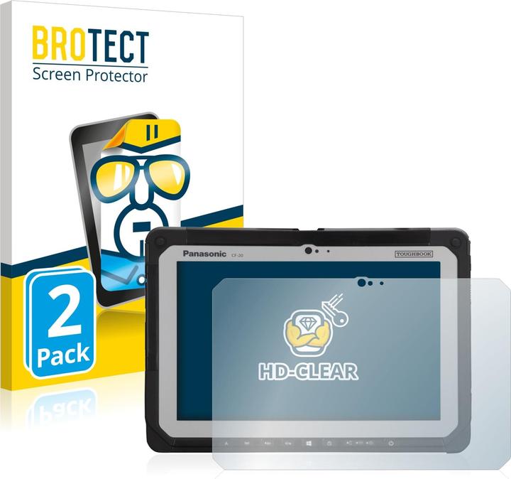 Actual product image BROTECT Screen Protector Clear (2 Piece, Toughbook CF-20)