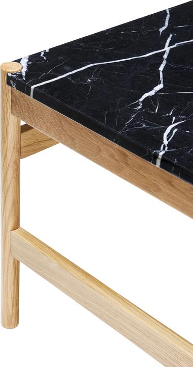 Actual product image Hübsch Raw Coffee Table Black/Natural (80 x 80 x 45 cm)
