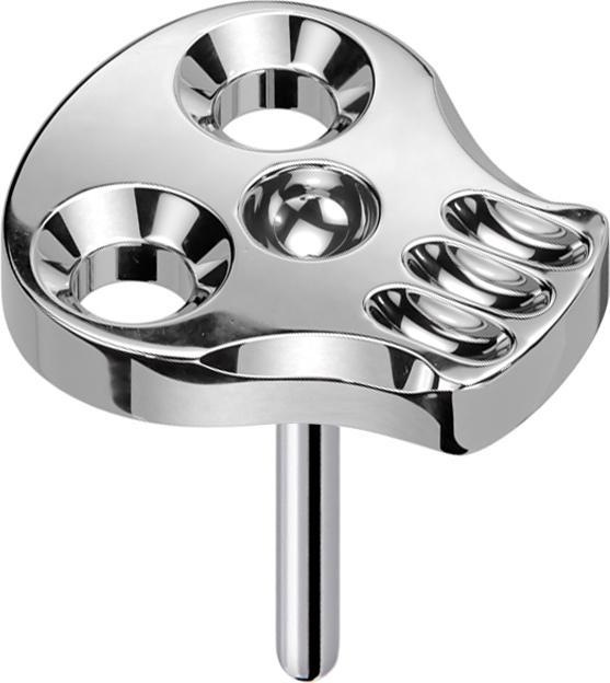 Immagine prodotto Star Piercing Teschio cavo Threadless argento (Titanio)