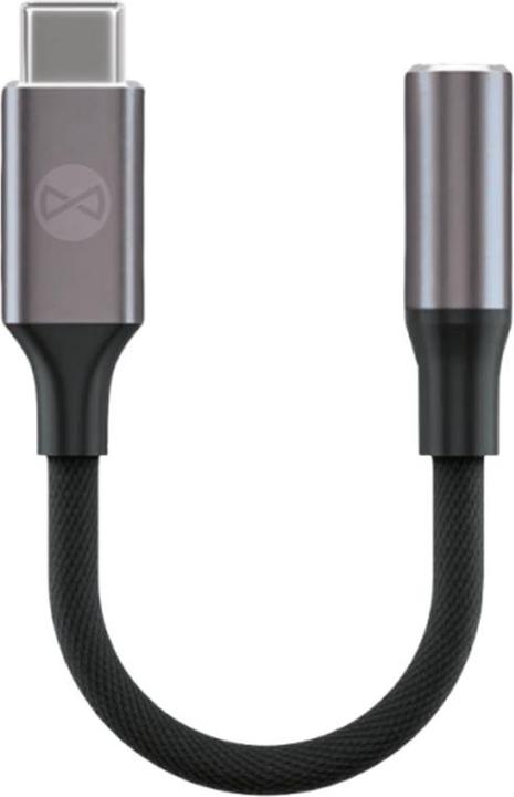 Produktbild Forever Adapter Audio AJC-01 Klinke 3,5 mm - USB-C schwarz (3.5mm Klinke, USB Typ C)